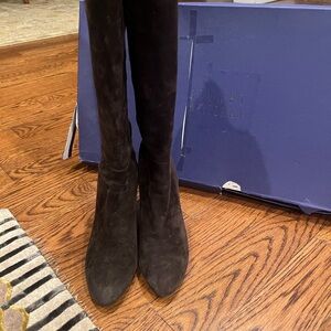 Stuart Weitzman Brown  Suede Heeled Boots